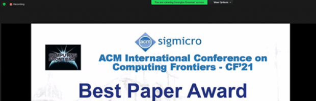 Computer Frontiers 21 Best Paper Award